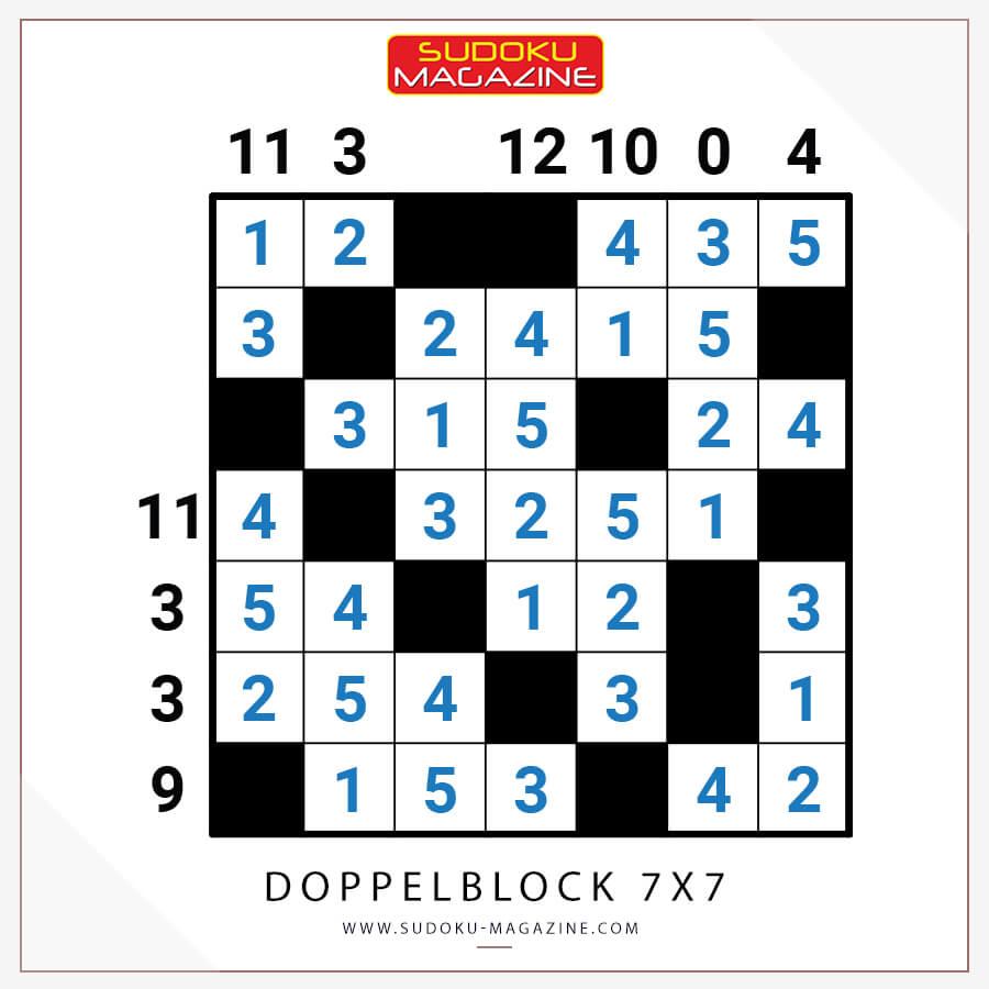 Doppelblock 7x7 Solution